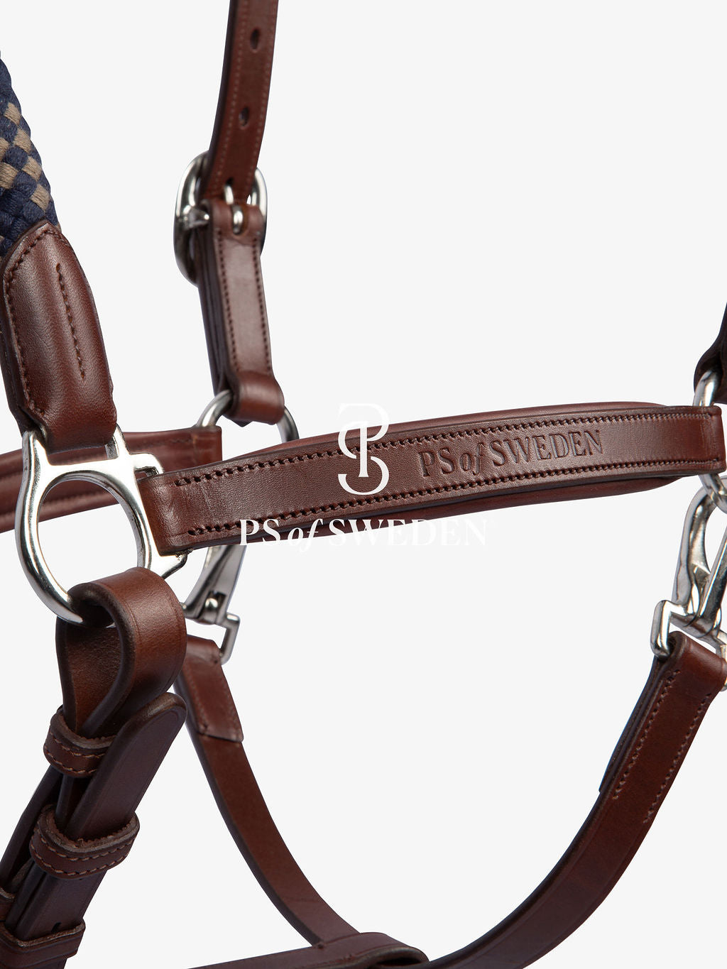 Premium Leather Rope No-Hook & Pull Handle Set Brown/Black PS of Sweden