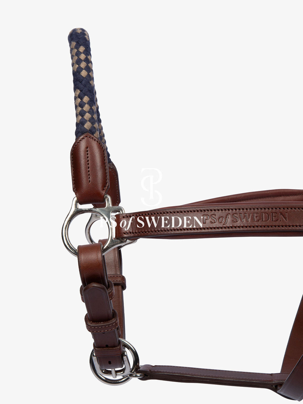 Premium Leather Rope No-Hook & Pull Handle Set Brown/Black PS of Sweden