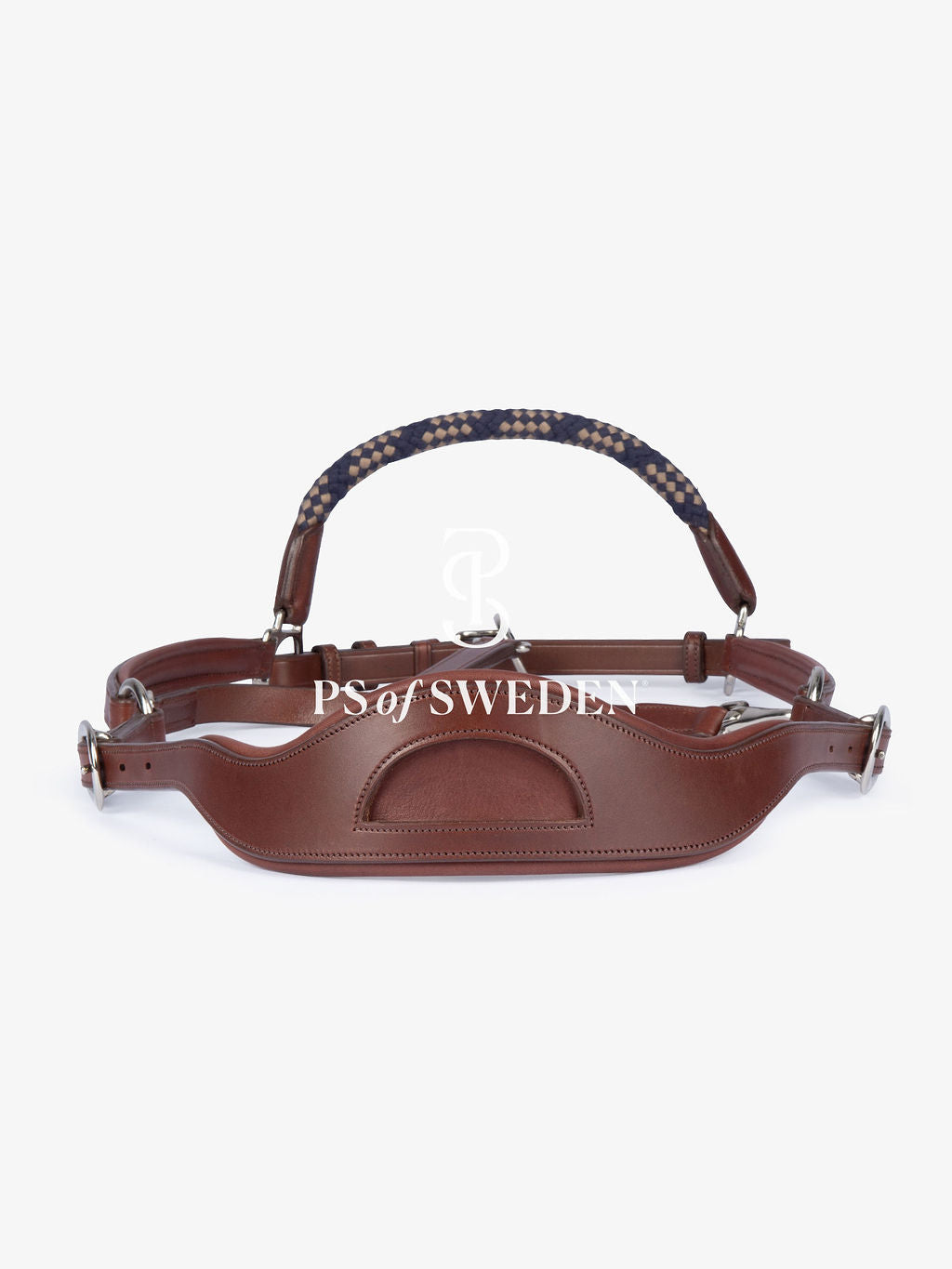 Premium Leather Rope No-Hook & Pull Handle Set Brown/Black PS of Sweden