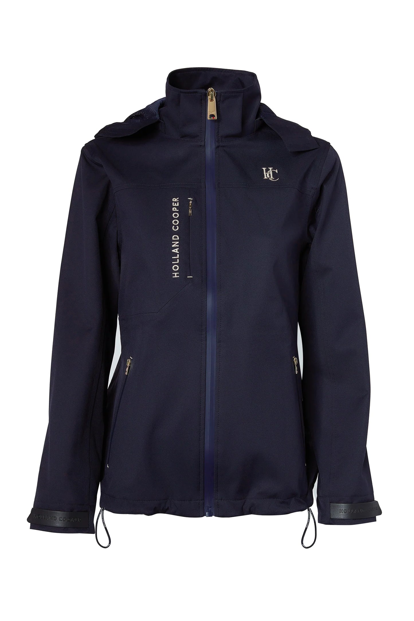 Holland Cooper Fully Waterproof Pro Rain Jacket Navy Women's