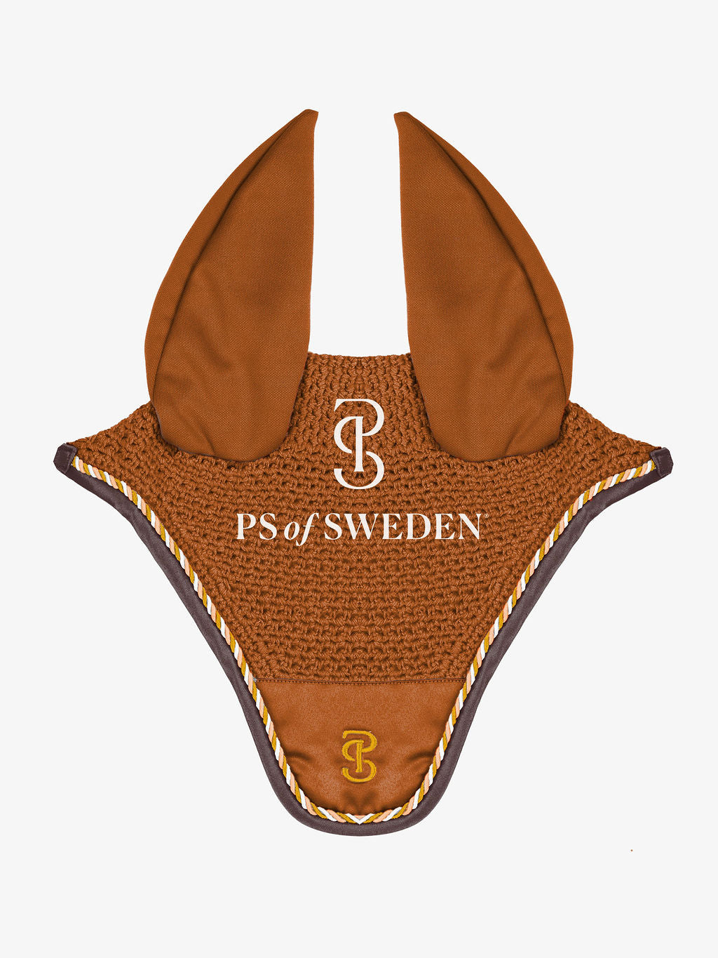 Satin Ear Net Golden/Roasted Brown PS of Sweden