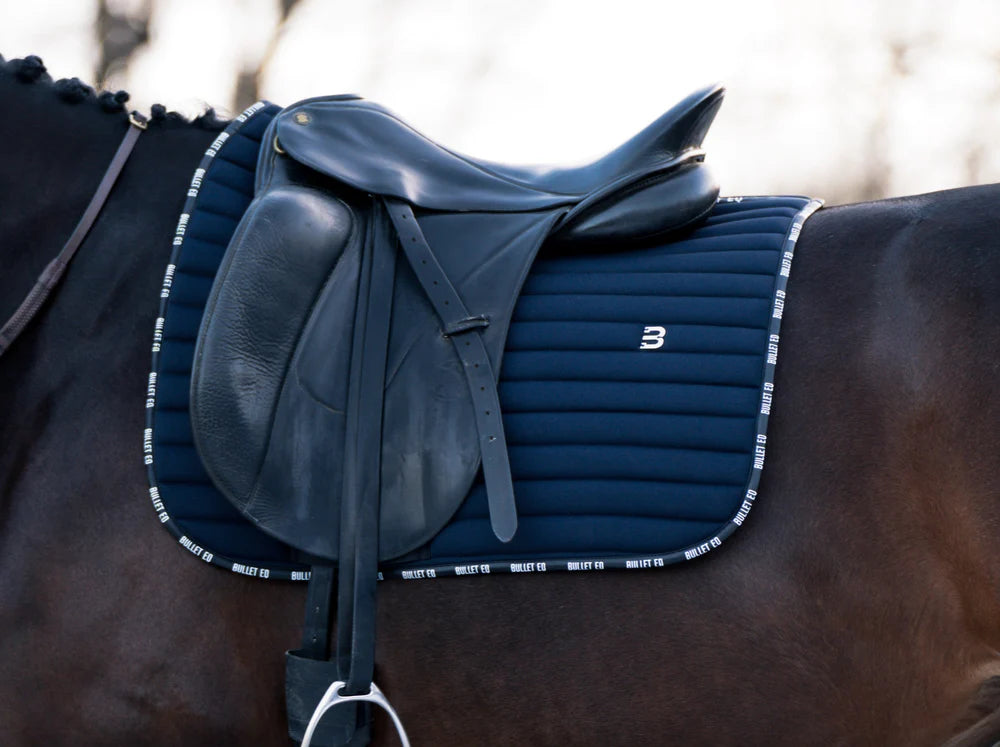乗馬用ゼッケン 障害用・馬場用 速乾素材 ネイビー Bullet Equestrian design フル