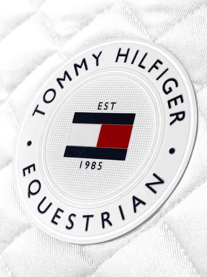 ワッフルキルティング馬場用ゼッケン ホワイト/ネイビー Tommy Hilfiger Equestrian