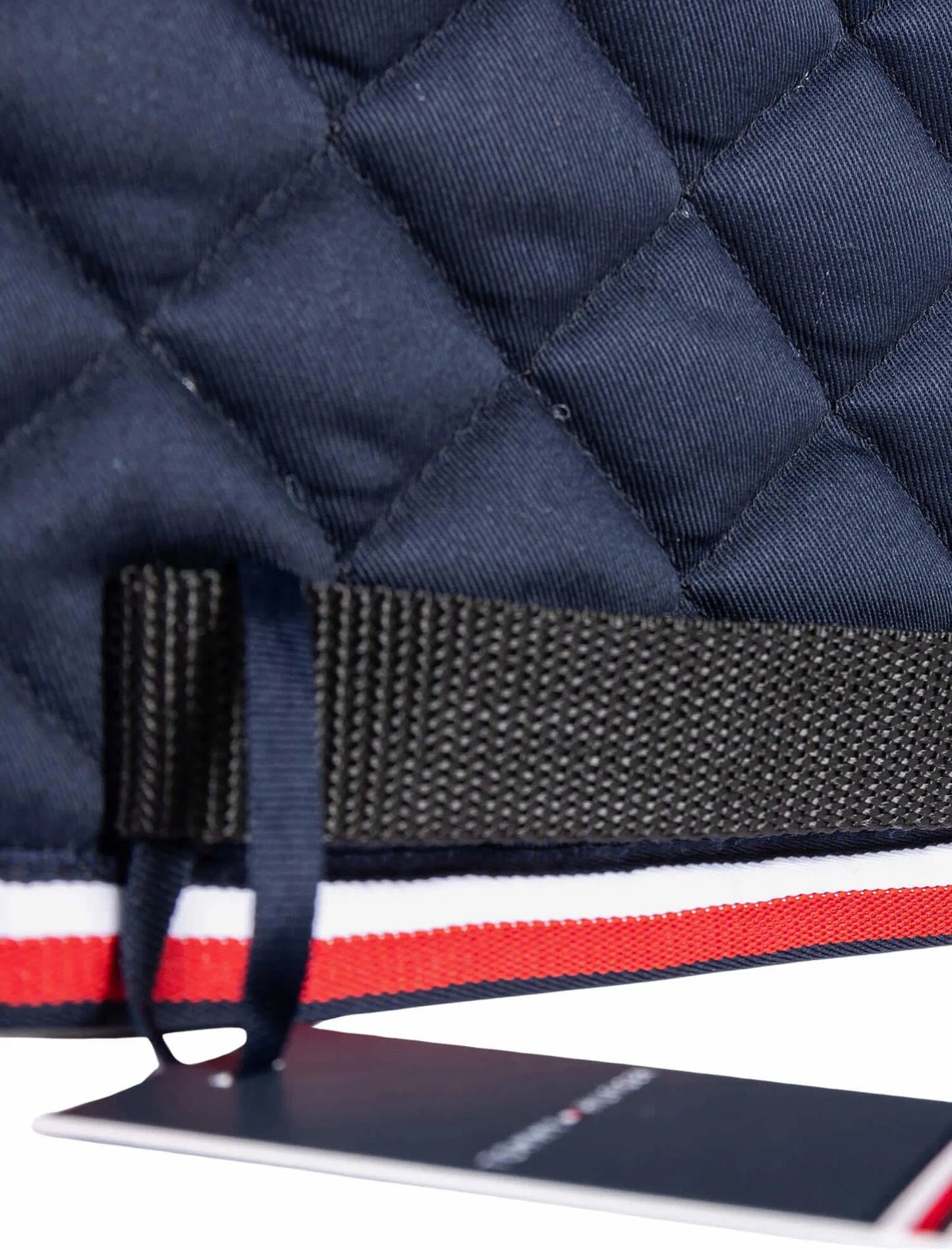 ワッフルキルティング馬場用ゼッケン ホワイト/ネイビー Tommy Hilfiger Equestrian