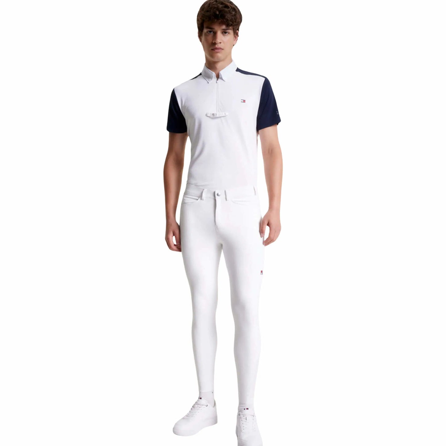メンズ撥水4way乗馬用キュロット ニーグリップ ネイビー/ホワイト Tommy Hilfiger Equestrian