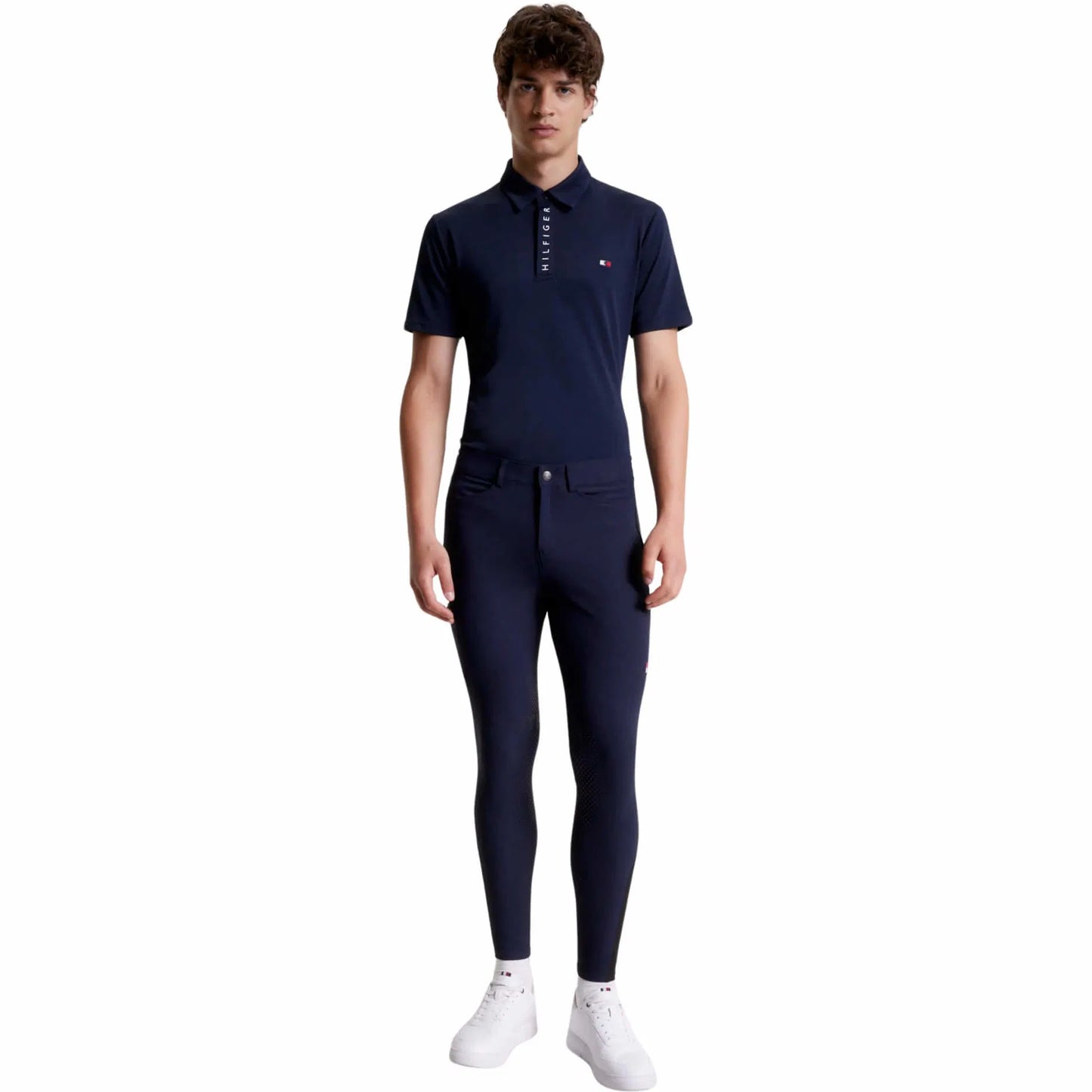 メンズ撥水4way乗馬用キュロット ニーグリップ ネイビー/ホワイト Tommy Hilfiger Equestrian