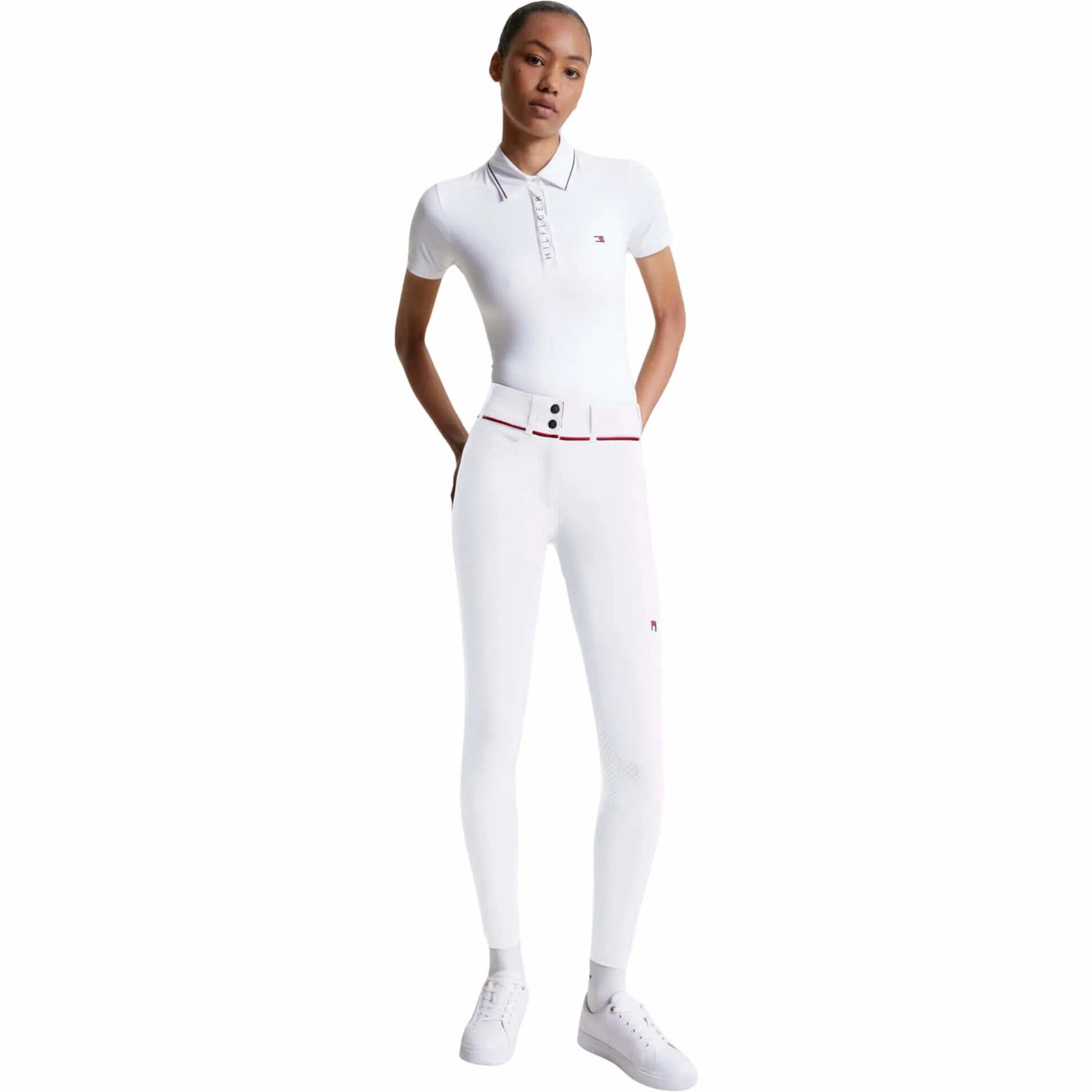 撥水パワーストレッチキュロット ニーグリップ オールシーズン ネイビー/ホワイト Tommy Hilfiger Equestrian
