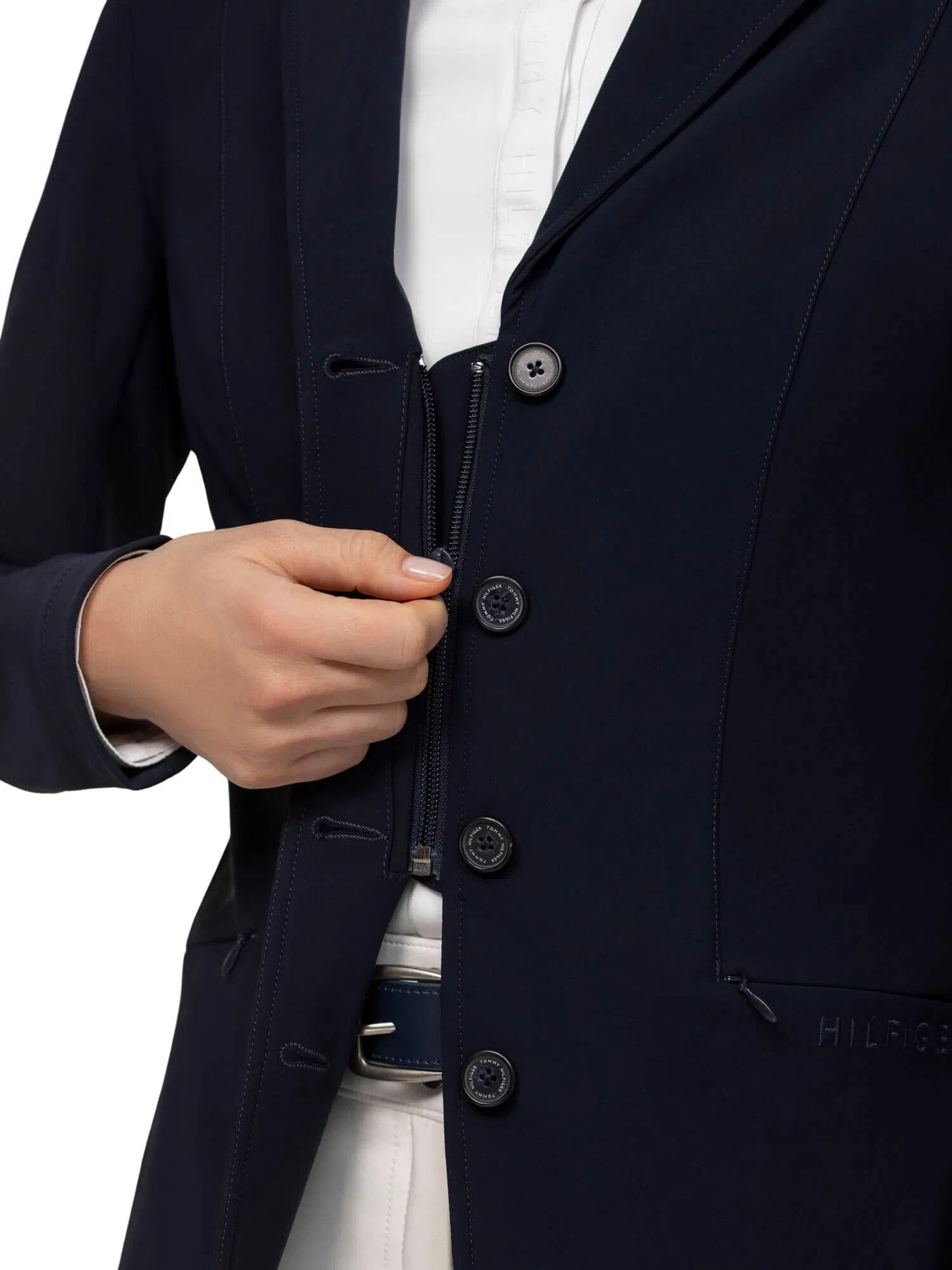 4wayストレッチショージャケット 防風・撥水加工 UVカット ネイビー Tommy Hilfiger equestrian