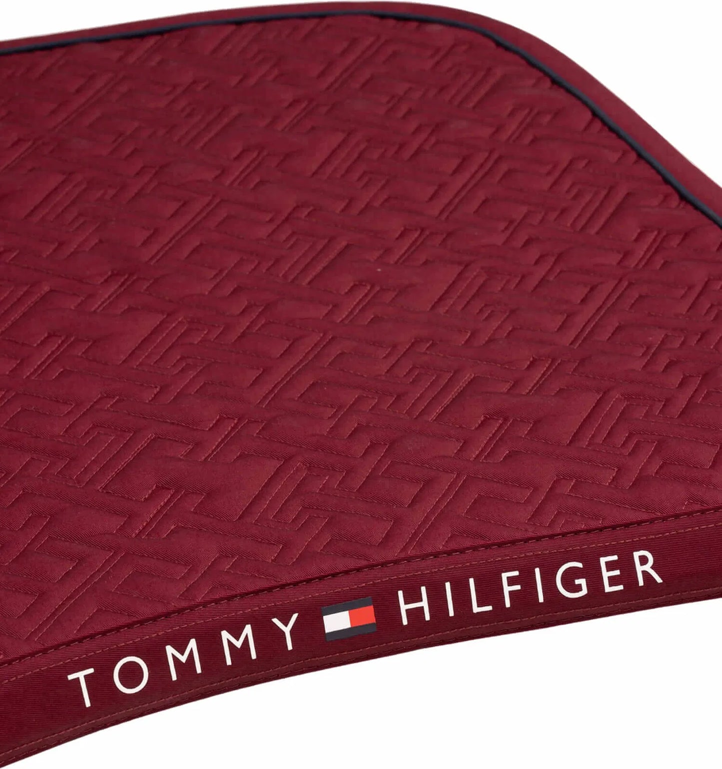 【セット】馬場用ワッフルキルティングゼッケン&イヤーネット ネイビー/ルージュ Tommy Hillfiger Equestrian