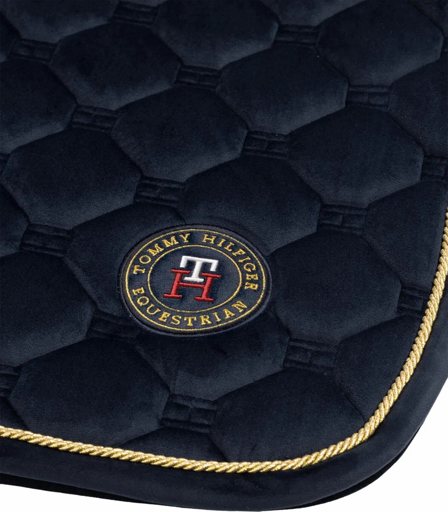 障害用ベルベットキルティングゼッケン 速乾性ネイビー Tommy Hillfiger Equestrian