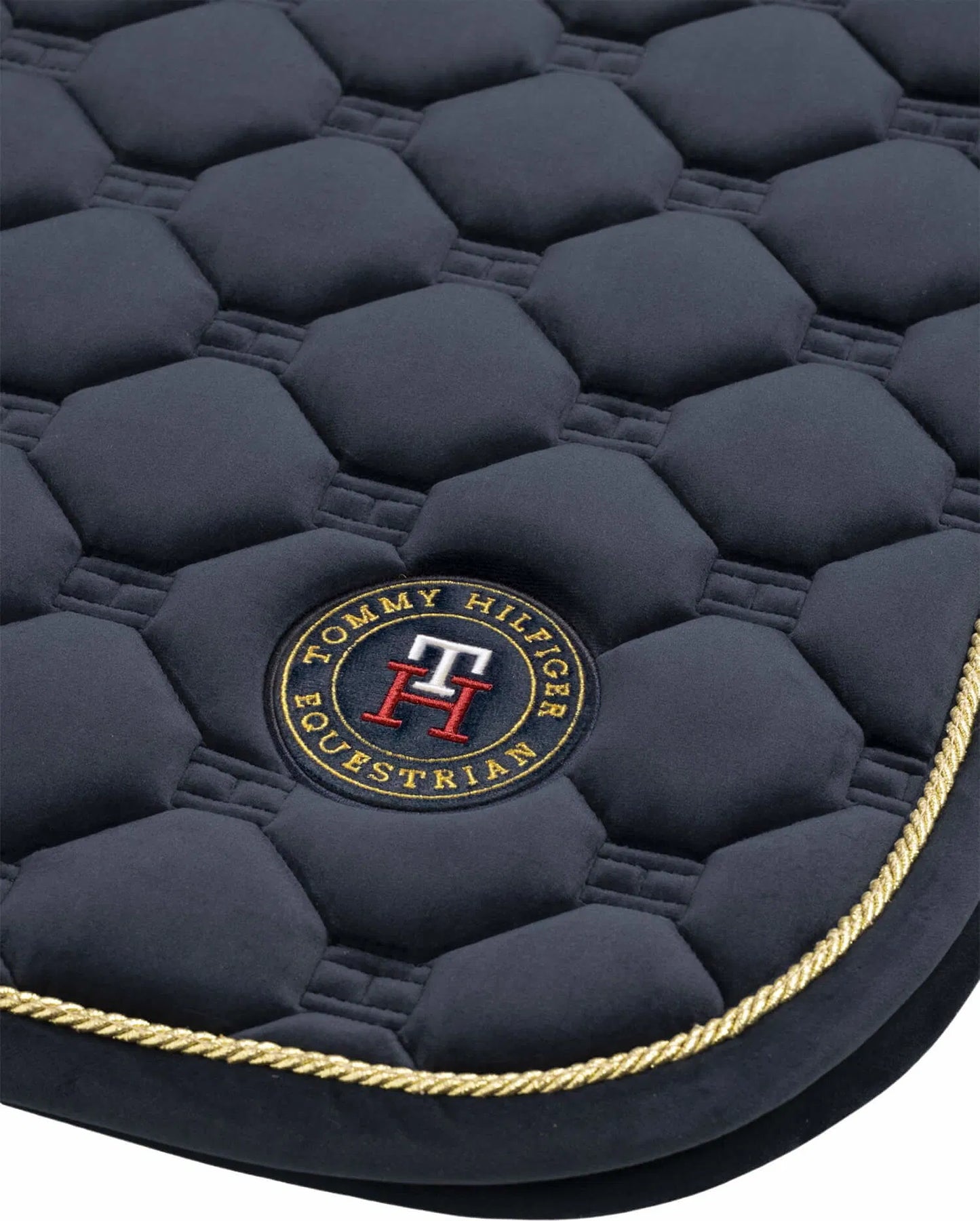 馬場用ベルベットキルティングゼッケン 速乾性ネイビー Tommy Hillfiger Equestrian