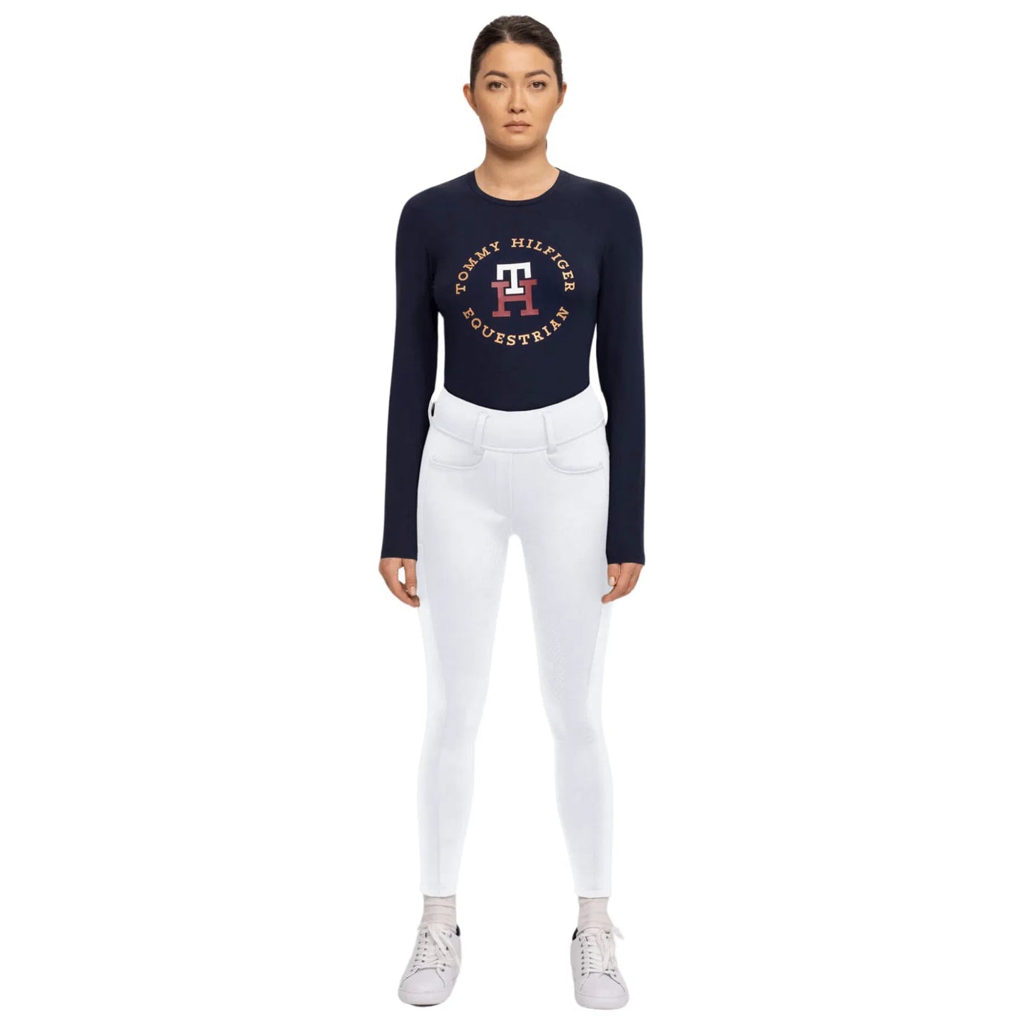 冬用裏起毛ストレッチレギンス フルグリップ ホワイト/ブラック/ネイビー/ルージュ Tommy Hilfiger Equestrian