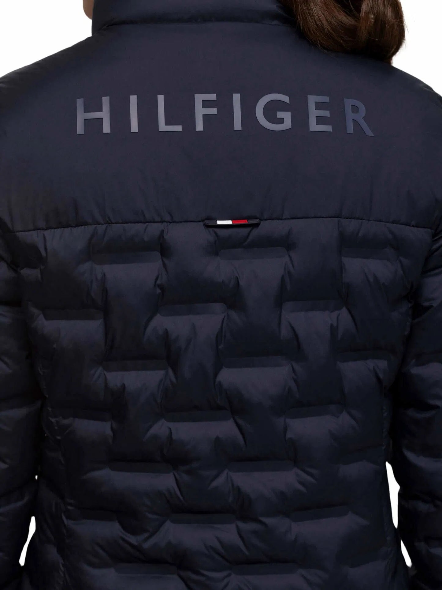 乗馬用キルティングダウンジャケット レディース ネイビー/ルージュ Tommy Hilfiger Equestrian