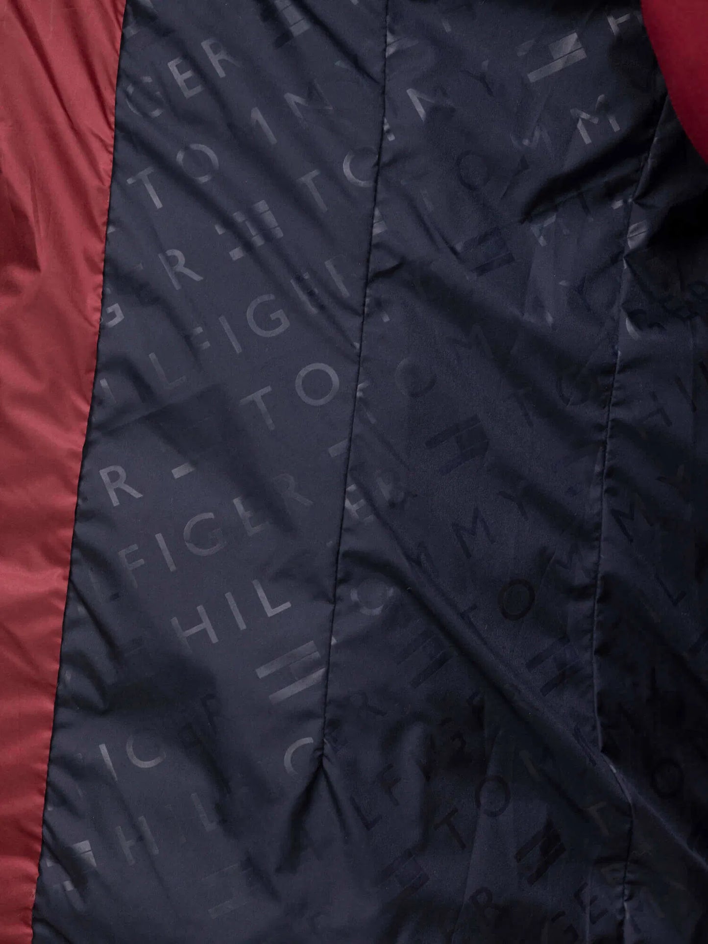 乗馬用キルティングダウンジャケット レディース ネイビー/ルージュ Tommy Hilfiger Equestrian