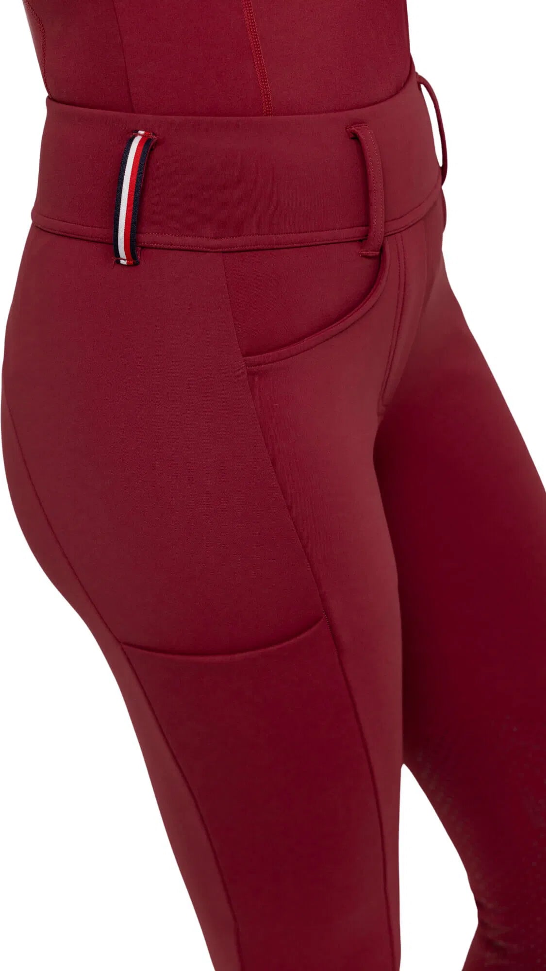 冬用裏起毛ストレッチレギンス フルグリップ ホワイト/ブラック/ネイビー/ルージュ Tommy Hilfiger Equestrian