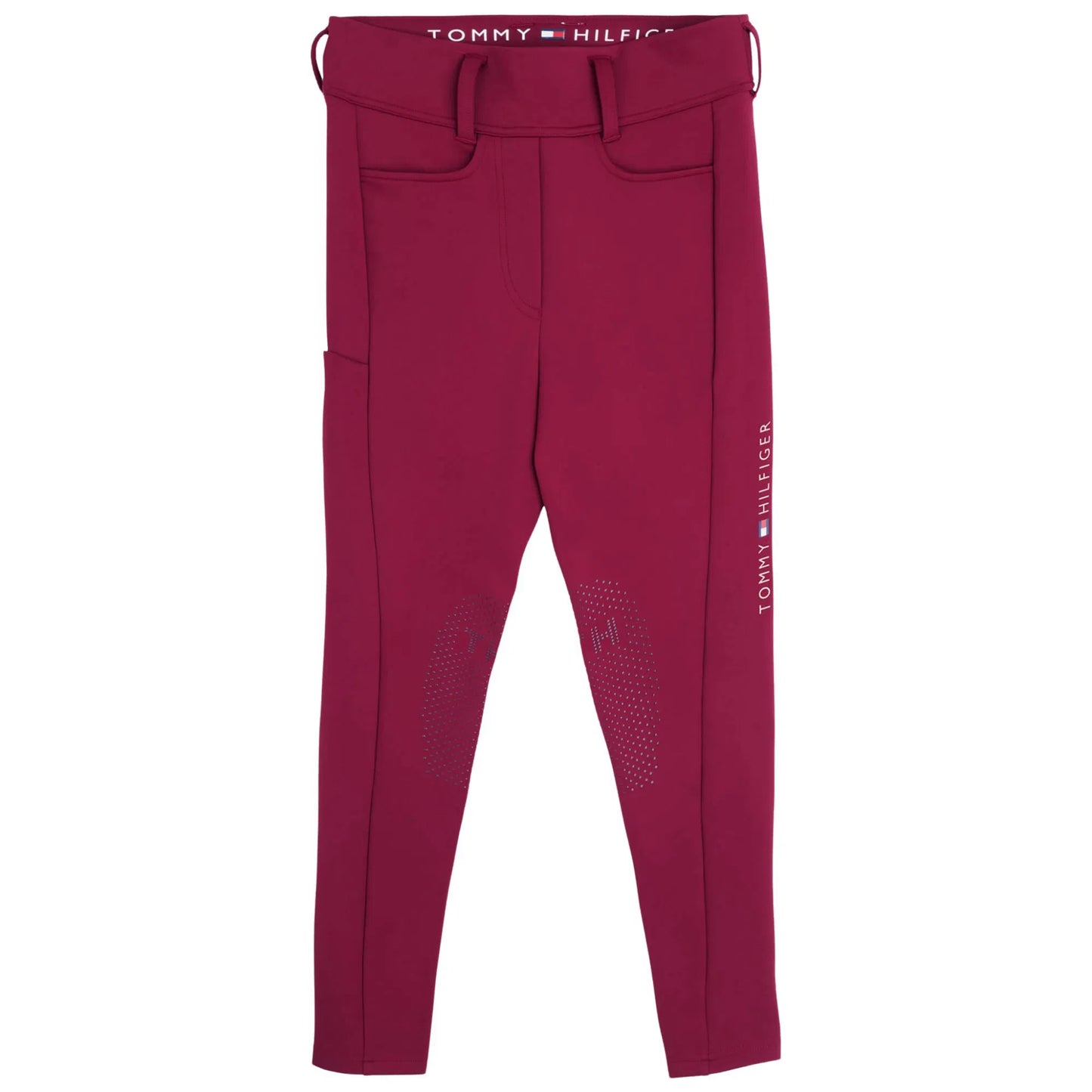 冬用裏起毛ストレッチレギンス フルグリップ ホワイト/ブラック/ネイビー/ルージュ Tommy Hilfiger Equestrian