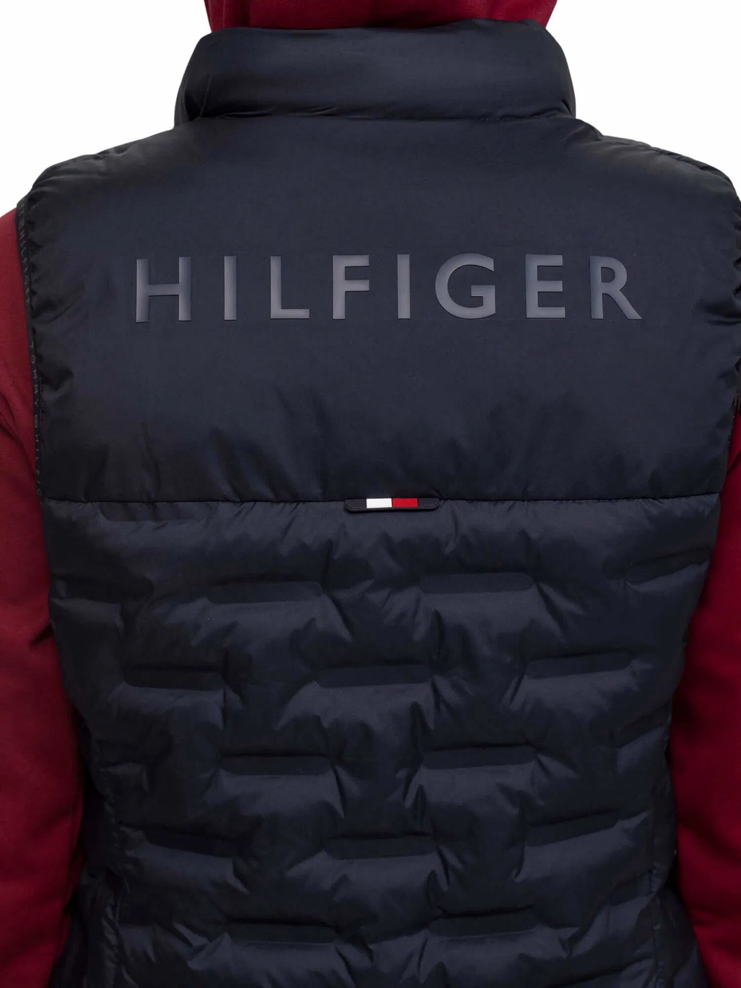 乗馬用キルティングロングダウンジャケット レディース ネイビー Tommy Hilfiger Equestrian