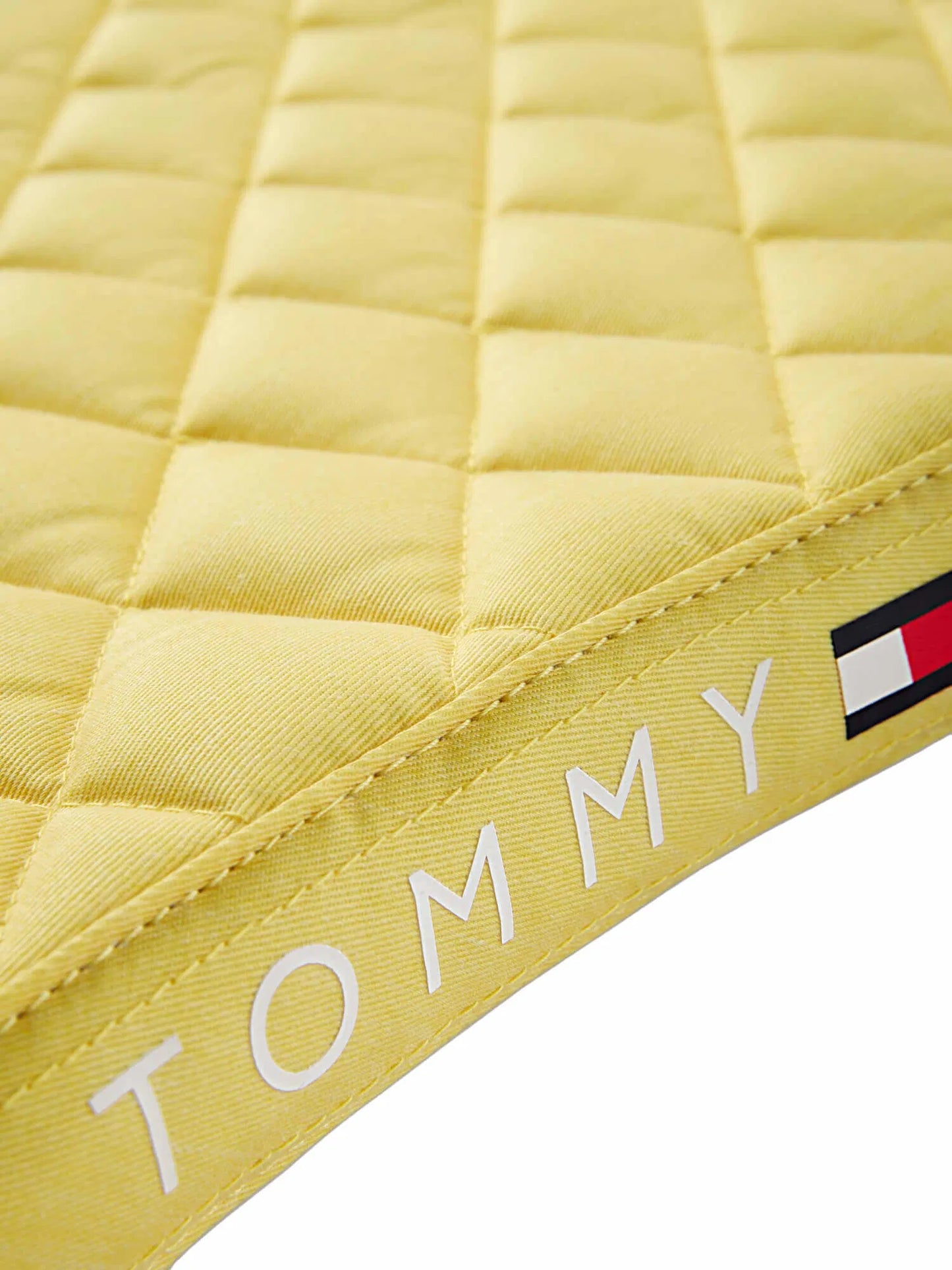 馬場用ワッフルキルティングゼッケン&イヤーネット2点セット 調湿素材 レモンイエロー Tommy Hilfiger Equestrian
