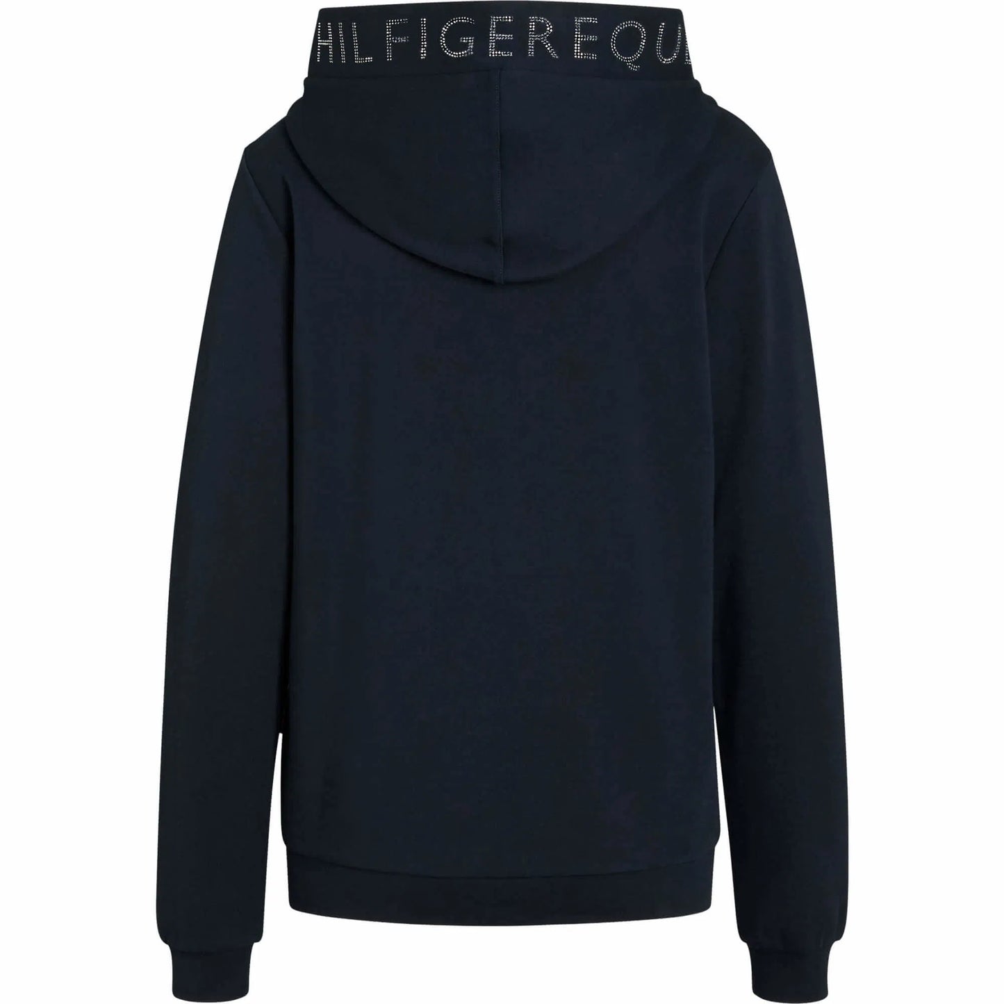 ラインストーン付きスウェットパーカー ストレッチコットン ネイビー Tommy Hilfiger Equestrian