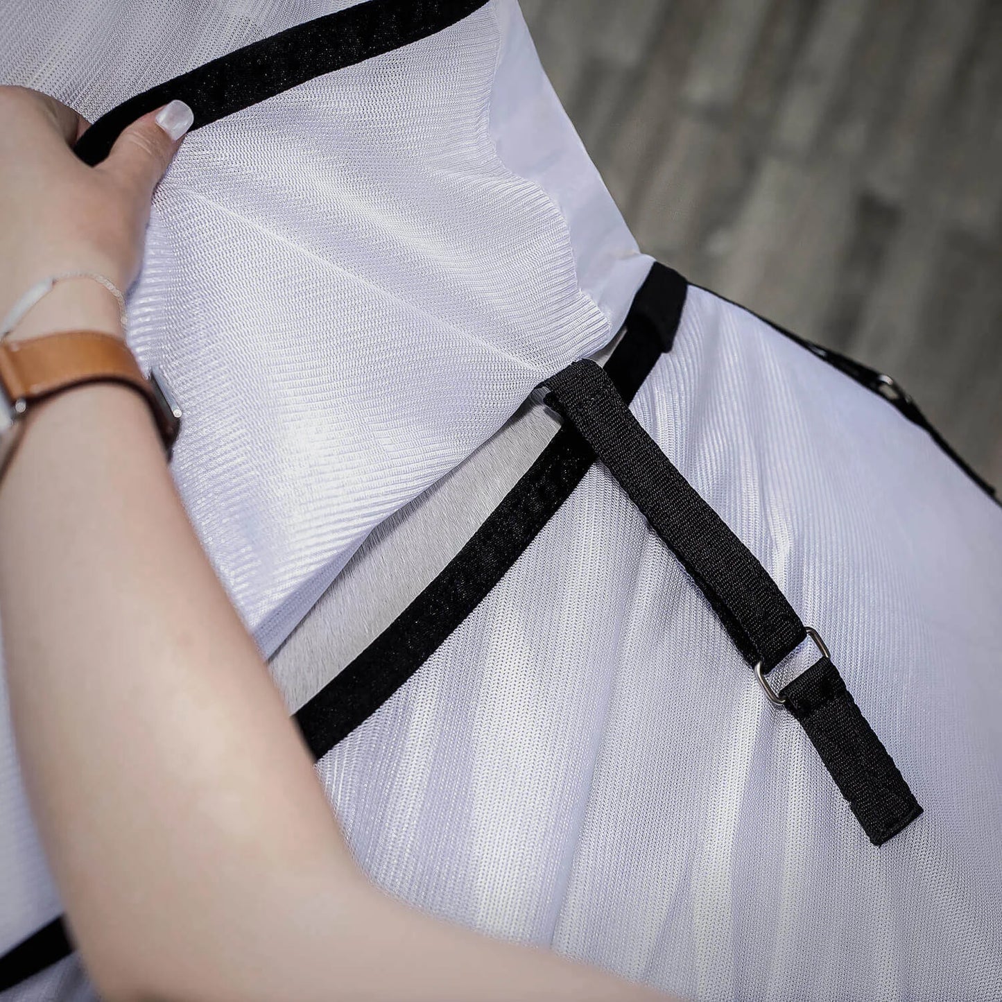 Insect-repellent horse blanket, white, Sunride