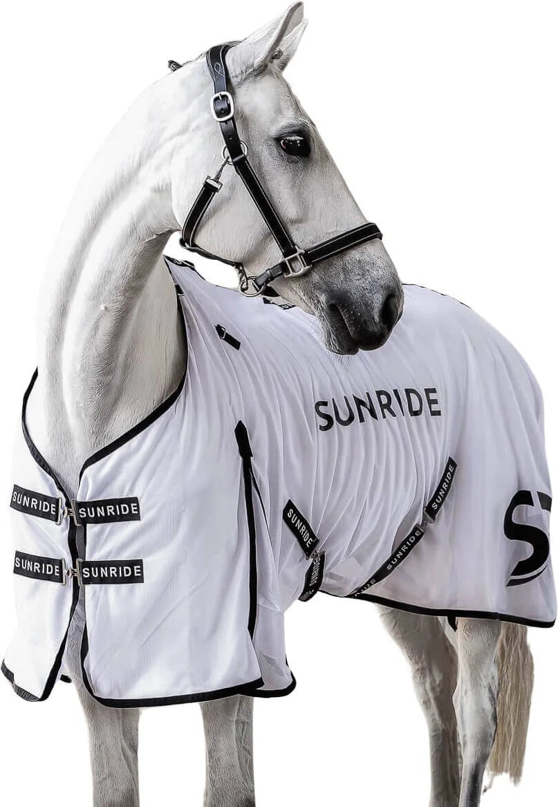 Insect-repellent horse blanket, white, Sunride