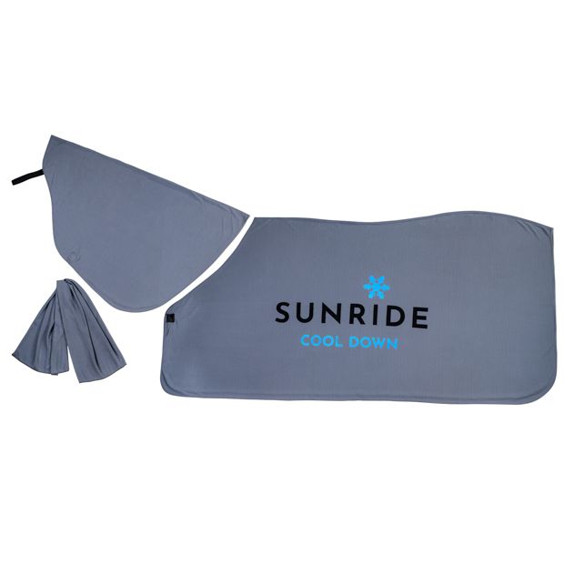 Cooler Rug Cooling Horse Blanket Grey Sunride