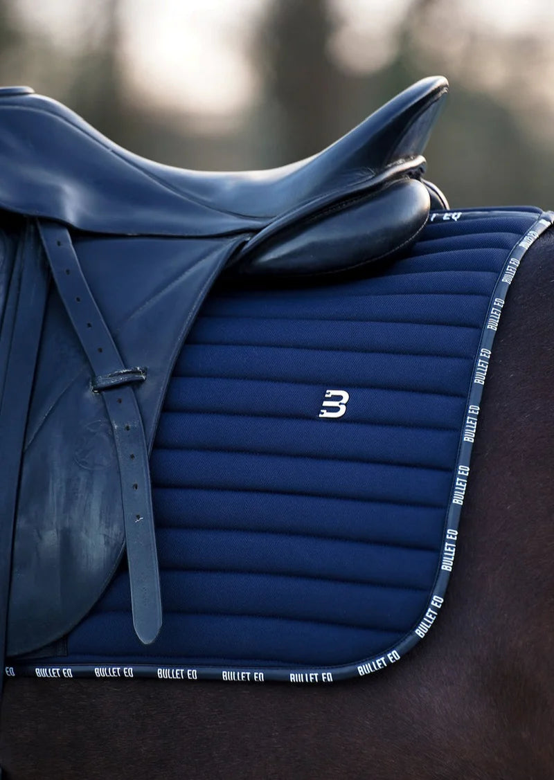 乗馬用ゼッケン 障害用・馬場用 速乾素材 ネイビー Bullet Equestrian design フル