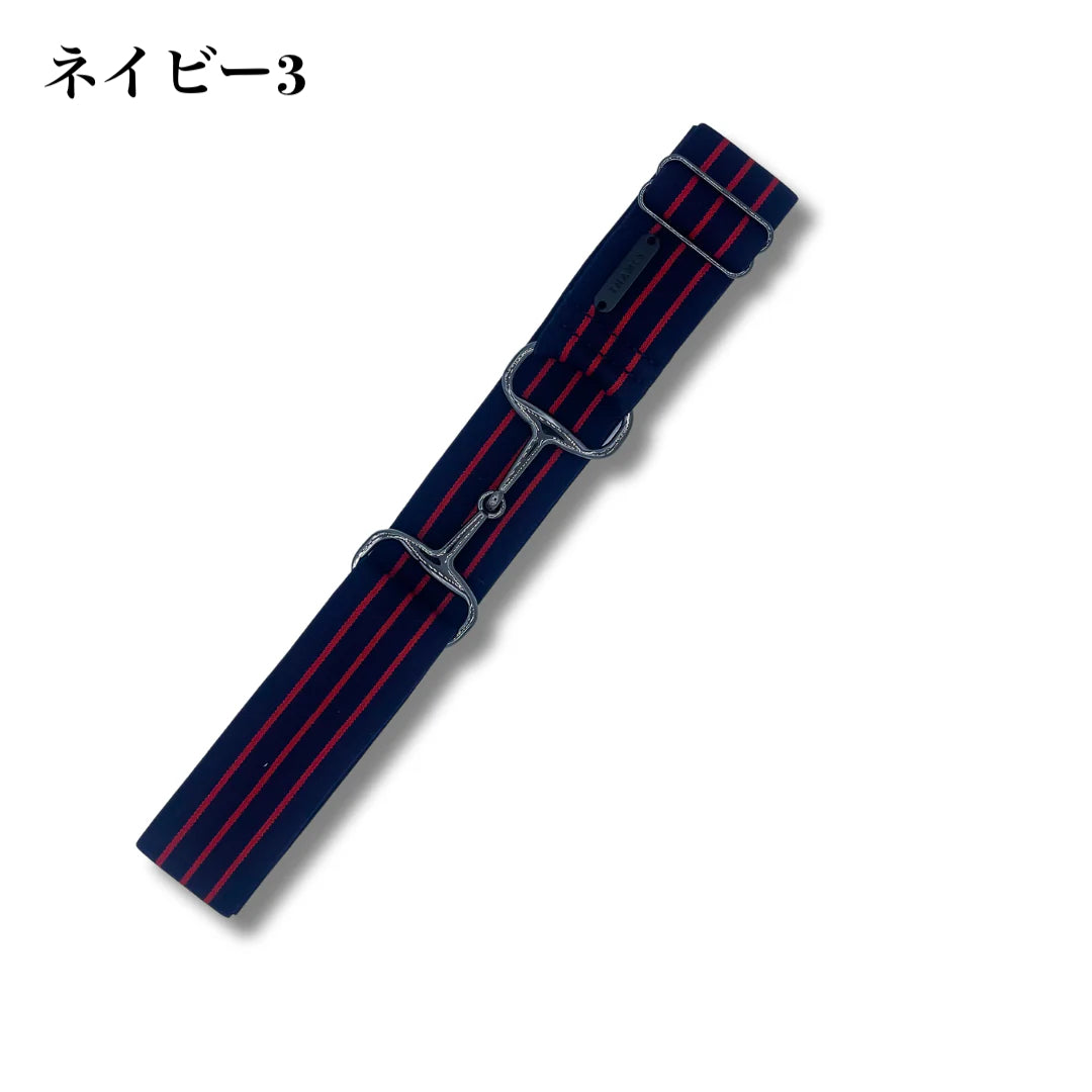 Stretch riding belt with bit motif for women, available in 20 colors, Thames