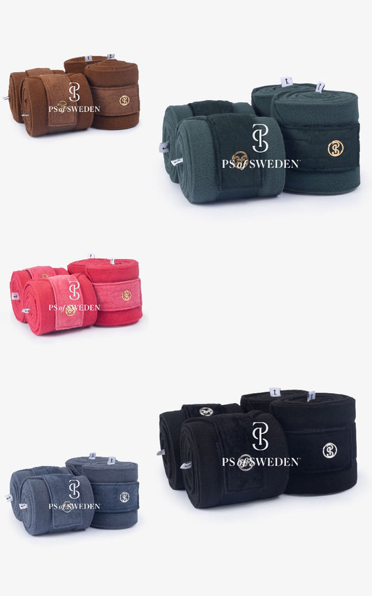 フリース肢巻 4本セット ベルベットキルティング 5色 PS of Sweden