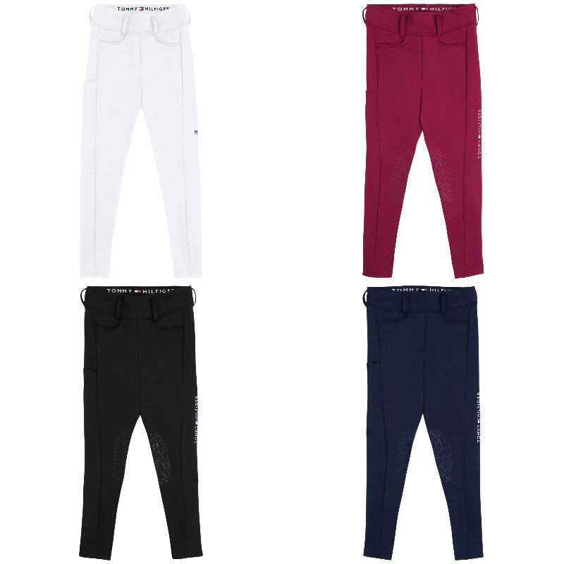 冬用裏起毛ストレッチレギンス フルグリップ ホワイト/ブラック/ネイビー/ルージュ Tommy Hilfiger Equestrian