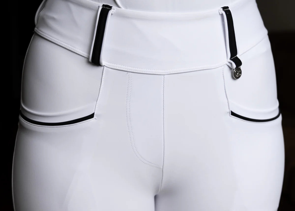Women's Summer Full Grip Leggings with Zip Pockets, Antibacterial and Antiperspirant, Eloquence Equestrian