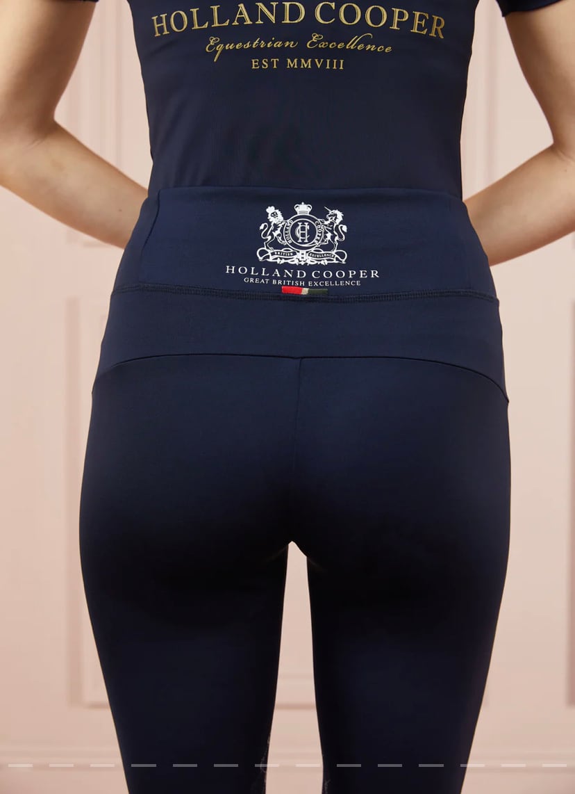 Holland Cooper Women's Summer Riding Leggings Culottes High Waist Knee Grip