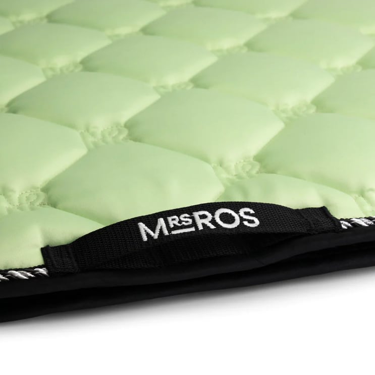 Diamond Quilted Saddle Pad, Quick Drying Material, Racecourse Bib Number, Mrs Ros Equestrian