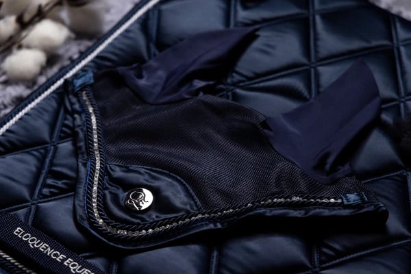 Crystal Ear Net Black, Navy, Khaki, Grey Eloquence Equestrian