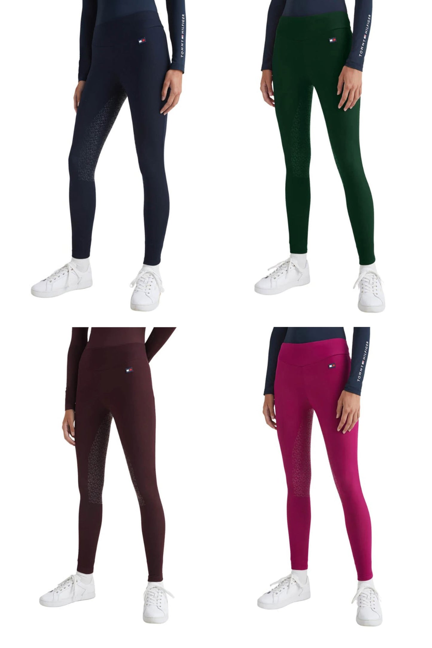 冬用レギンスキュロット 裏起毛 フルグリップ レディース Tommy Hilfiger Equestrian
