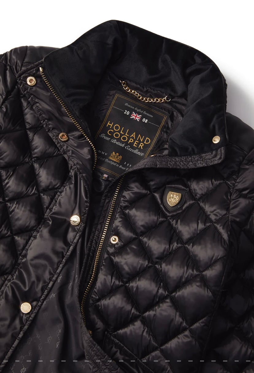 キルテッドダウンジャケット Holland Cooper レディース 乗馬用ジャケット
