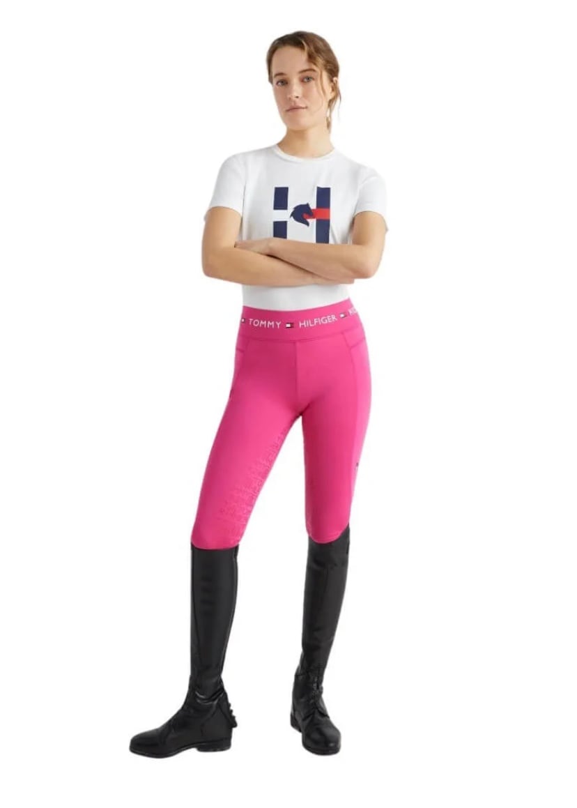 【2023SS】テクニカルストレッチTシャツ レディース 半袖 Tommy Hilfiger Equestrian