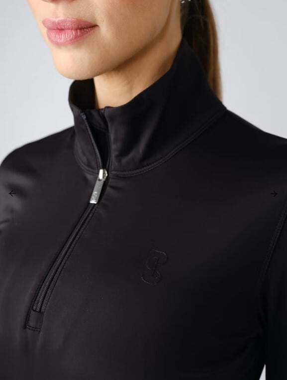 Technical Lighting Top Black Long Sleeve Women's PS of Sweden New 2023