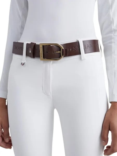 【2023SS】レザースタラップベルト レディース Tommy Hilfiger Equestrian