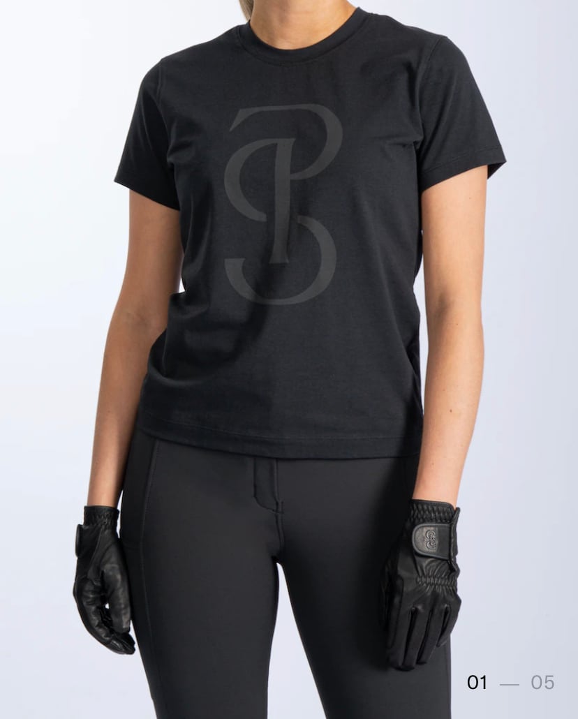乗馬用コットンTシャツ 半袖 レディース 2022AWコレクション Ps of Sweden