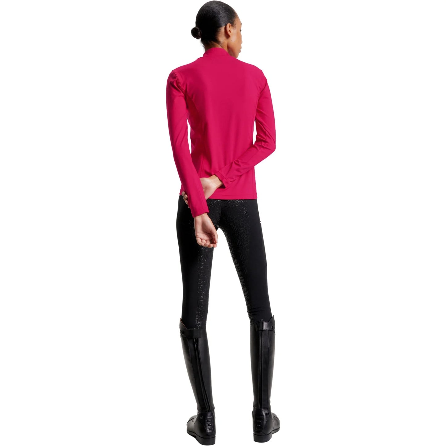 Women's Tommy Hilfiger Equestrian Long Sleeve Riding Top Navy, Pink, Indigo Blue
