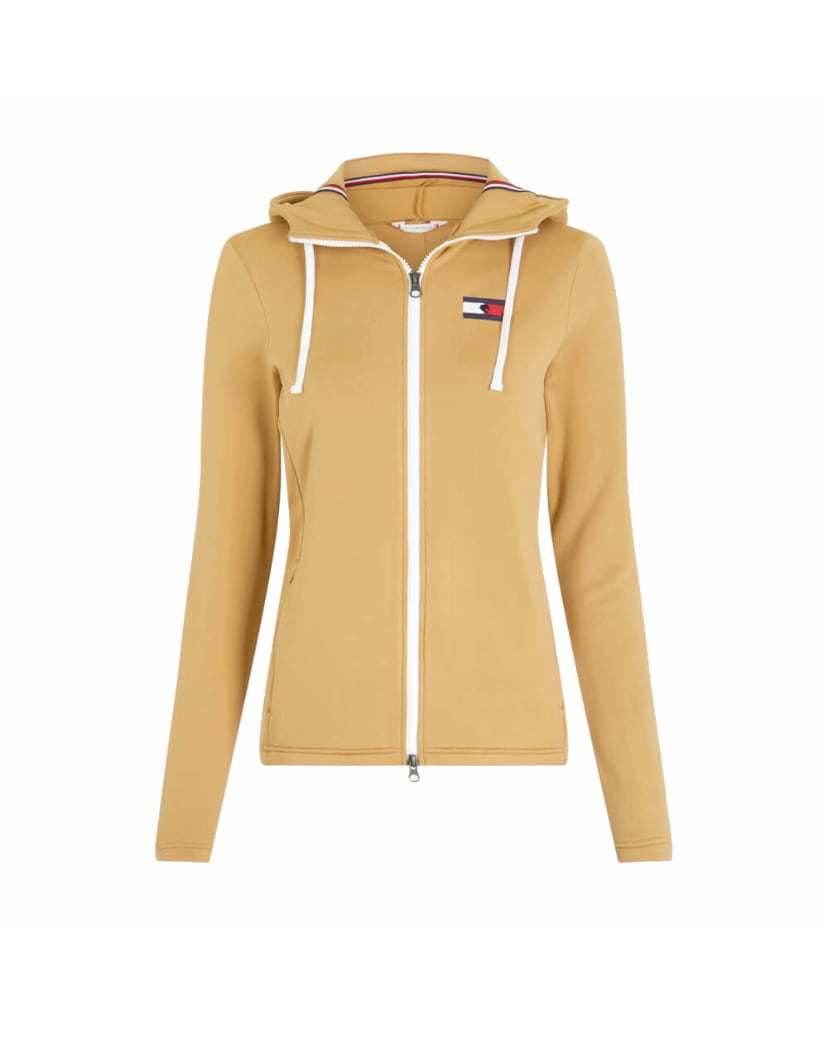 Women's Tommy Hilfiger Equestrian Riding Parka Dark Blue/Clear Mint/Camel