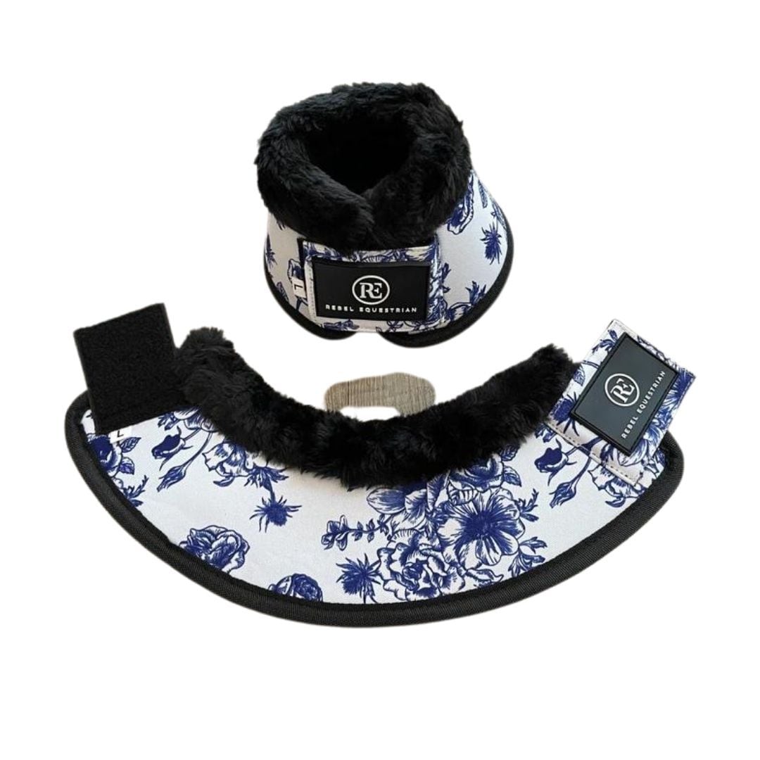 Horse Dog Rose Pattern Fleur Collection Rebel Equestrian