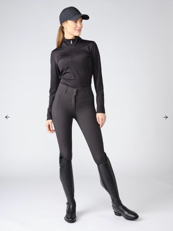 Technical Lighting Top Black Long Sleeve Women's PS of Sweden New 2023