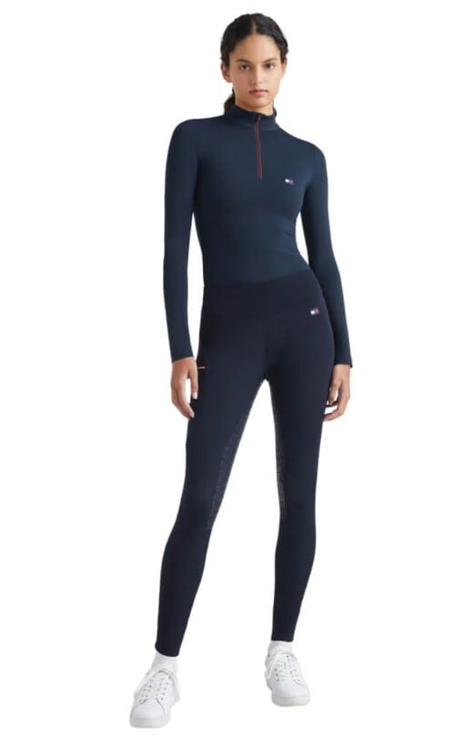 冬用レギンスキュロット 裏起毛 フルグリップ レディース Tommy Hilfiger Equestrian