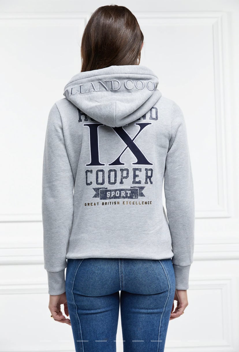 IXプレミアムコットンパーカー レディース ダークネイビー/グレー Holland Cooper