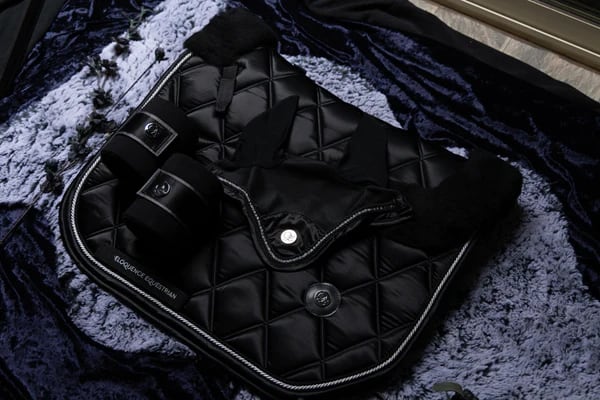 Crystal Ear Net Black, Navy, Khaki, Grey Eloquence Equestrian
