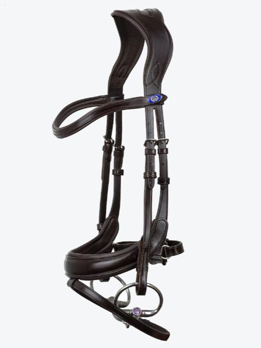 Bridle for Show Jumping and Dressage Black Brown