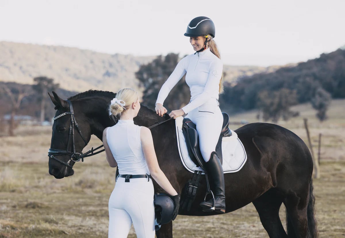 Women's Mesh Stretch Training Top Long Sleeve Eloquence Equestrian