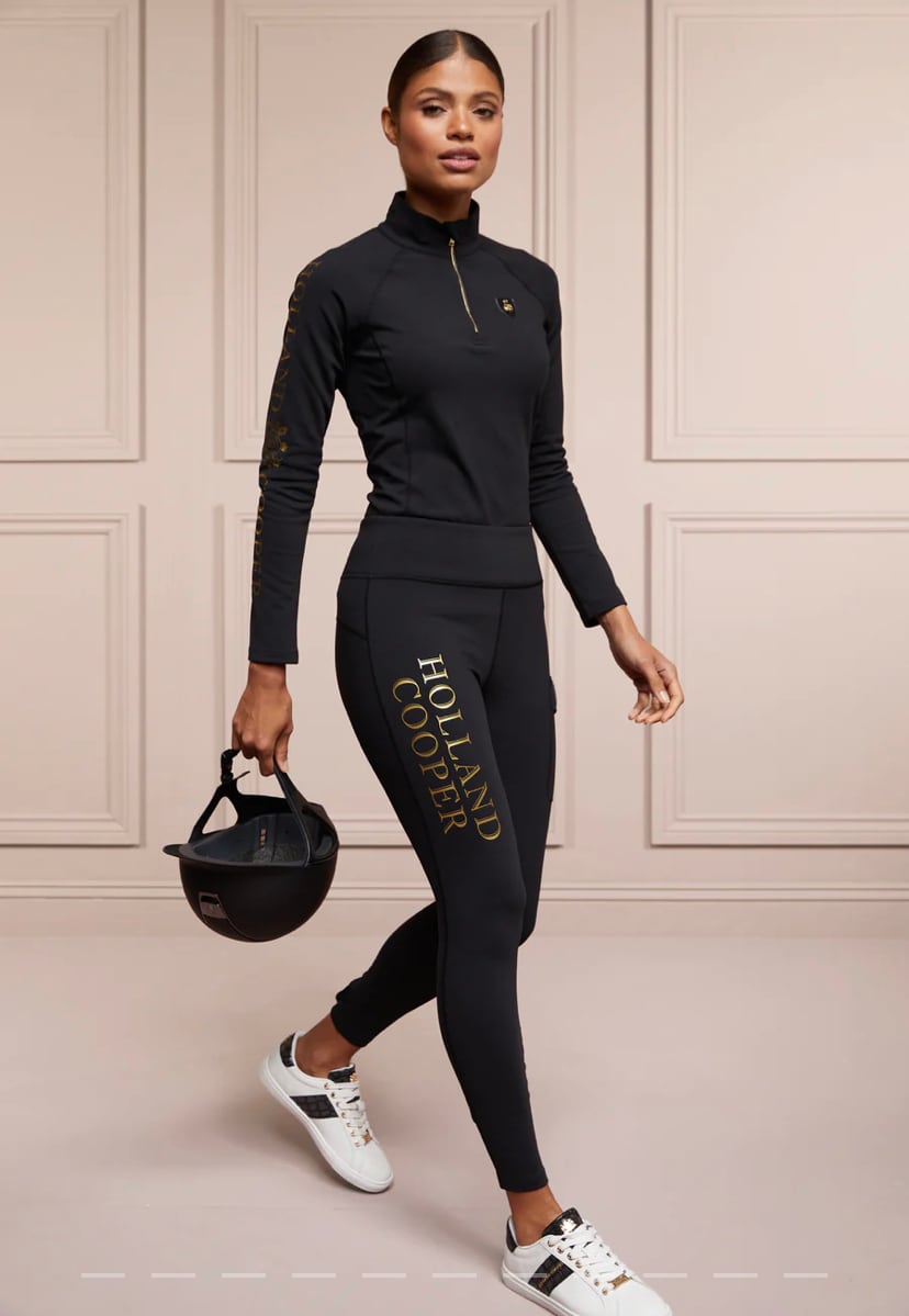 Holland Cooper Women's Winter Leggings Culottes, Full Grip, Fleece Lining